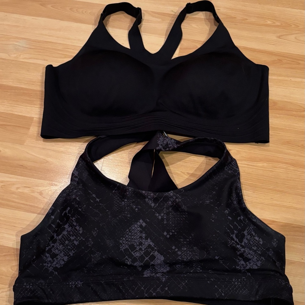 All in Motion and Old Navy Black and Gray Sports Bras- 5/$25‎
